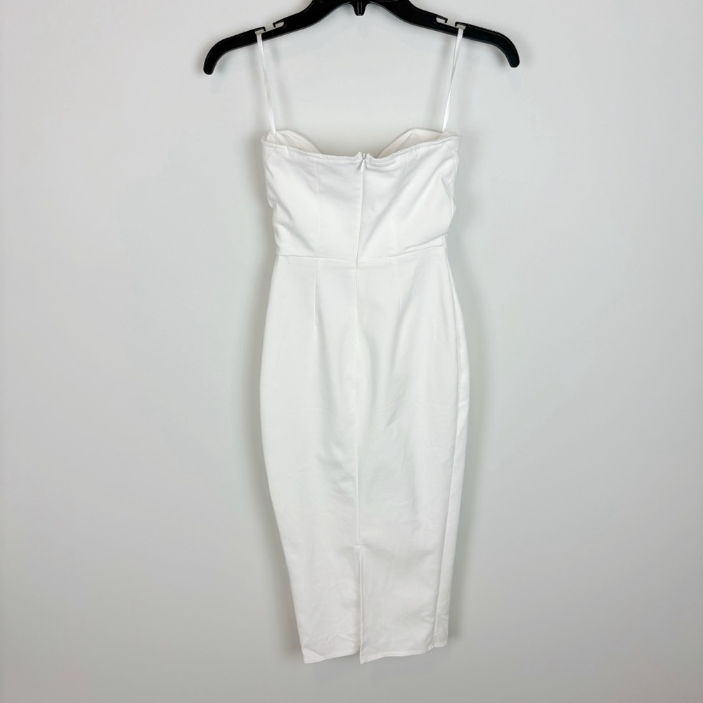 More To Come Sophia Strapless Midi Dress in White Size XXS - Picture 5 of 12
